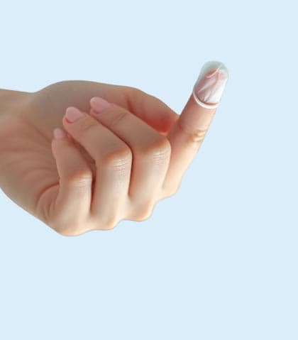 Fingerling auf einem Finger